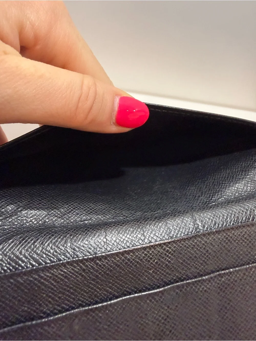 Louis Vuitton Black Taiga Long Wallet